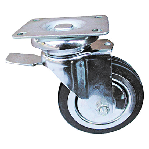 Ruote Per Mobili Art.155/Bis Ø 80 Piastra Mm 64 X 50- 4 Pezzi - Avo