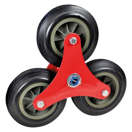 Ruota Gomma Piena Carrello Per Scale Ø Mm 160 X 20 (Set 3 Ruote) - Uniko