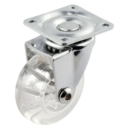 Ruota Per Mobili Trasparente Ã¸ 50- 12 Pezzi