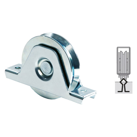 Ruota Per Cancelli Gola A 'Y' Art.335Y Ø 100 - Comunello