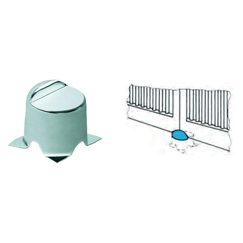 Arresto Per Cancelli A Battente Art.170 In Acciaio Zincato - Comunello