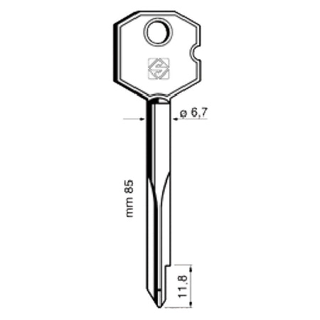 Chiavi A Croce Xbw1P- 5 Pezzi - Silca