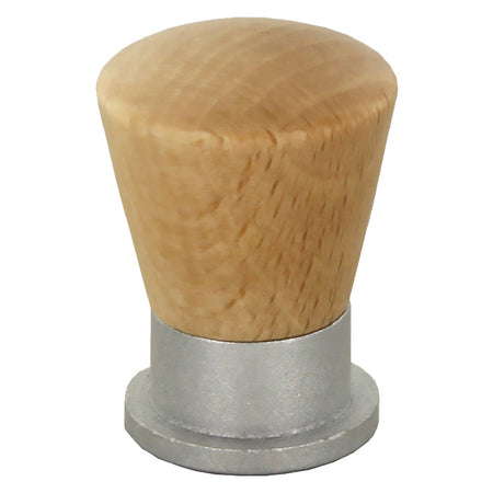 Pomolo In Legno/Ottone Sferico Art. 745 Mm 19 Noce Chiaro- 25 Pezzi