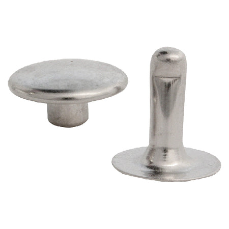Rivetto Nichelato Con Testa Maschio/Femmina Misura 33 - Conf.5000 Pz
