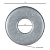 Rondella Grembialina Inox A2 M 5 - 1,2 X 15 X 5,3 Mm - 10 Centinaio