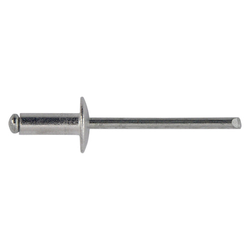 Rivetto A Strappo In Alluminio 4,8 X 12 - Ø Testa 14 Cf. 500 Pz - Friulsider