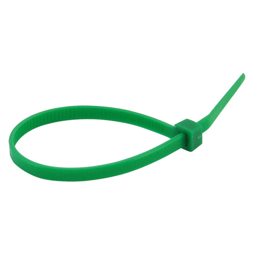 Fascetta A Strappo Per Cablaggio Mm 3,6 X 140 Pz 100 - Verde - Made In Italy