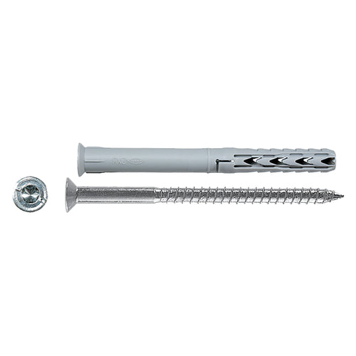 Tassello Nylon Con Vite 'Sxrl-Wt Ls' Sxrl 8X 60Wt Ls Ø 8 X 60- 50 Pezzi - Fischer