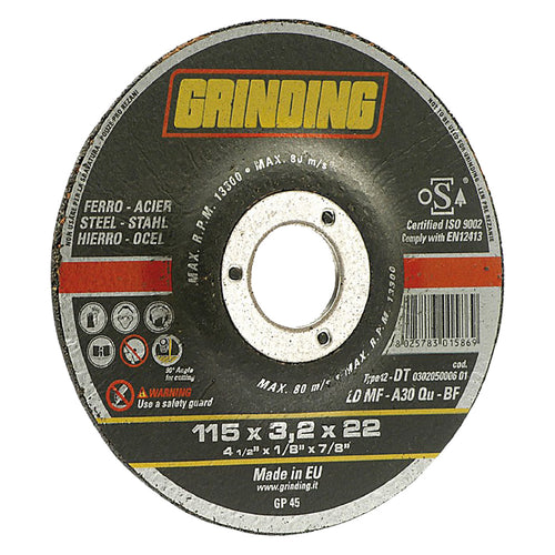 Mola Abrasiva Per Ferro Ø 125 X 3,2- 50 Pezzi - Grinding