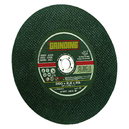 Mola Abrasiva Per Ferro Ø 350 X 3 - Foro Mm 25,4- 10 Pezzi - Grinding