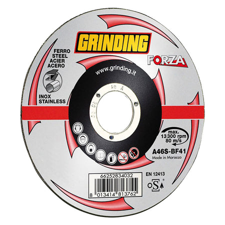 Mola Abrasiva Per Inox/Ferro Ø 115 X 1,6 - Box 50 Pz+5 Omaggio - Forza Grinding