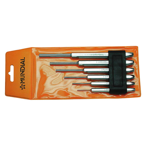 Serie Cacciaspine Per Meccanici 6 Pz - Ø 2/3/4/5/6/8 - Mundial