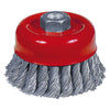Spazzola A Tazza Per Smerigliatrice Filo 0,50 Mm - Ø 100 Mm - Sit