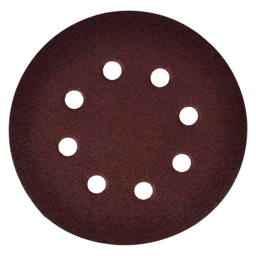 Disco In Carta Velcrato 'P64E' 8 Fori Ø Mm 125 X 0 - Grana 40- 50 Pezzi - Flexovit