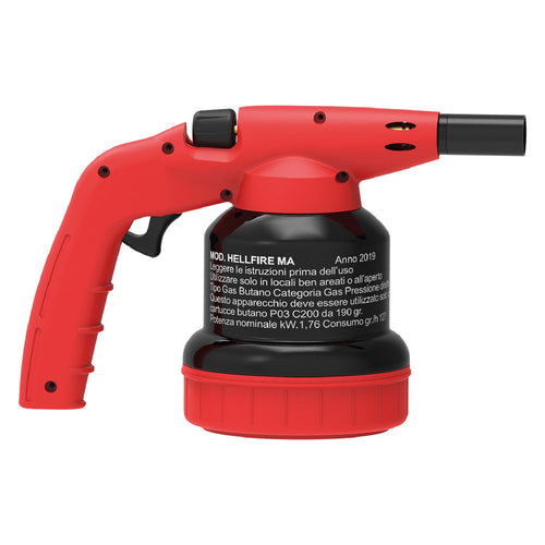 Saldatore A Gas Da Riscaldo 'Hellfire' Modello 'Ma' - Corpo Metallo