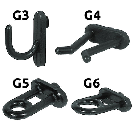 Gancio In Nylon Per Pannelli Portautensili G5- 100 Pezzi - Sipa