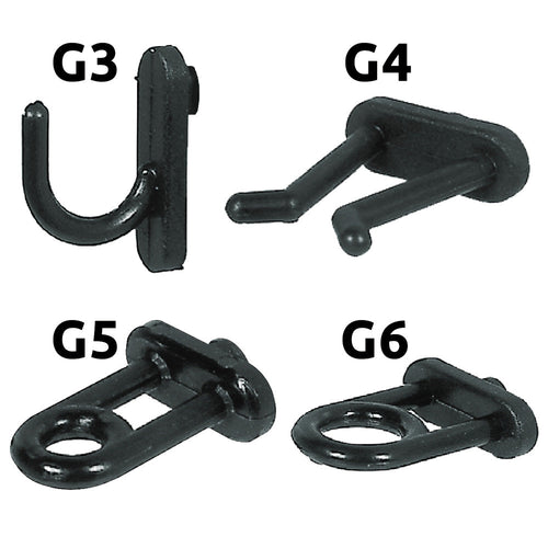 Gancio In Nylon Per Pannelli Portautensili G5- 100 Pezzi - Sipa