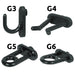 Gancio In Nylon Per Pannelli Portautensili G6- 100 Pezzi - Sipa