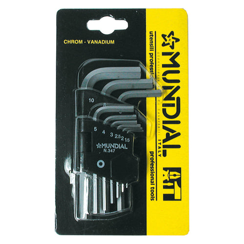 Chiavi Esagonali In Serie (1,5-10) 9 Pezzi - Mundial