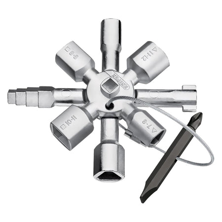 Chiave A Croce Per Cassette/Armadi Tipo Universale - 10 Profili - Knipex