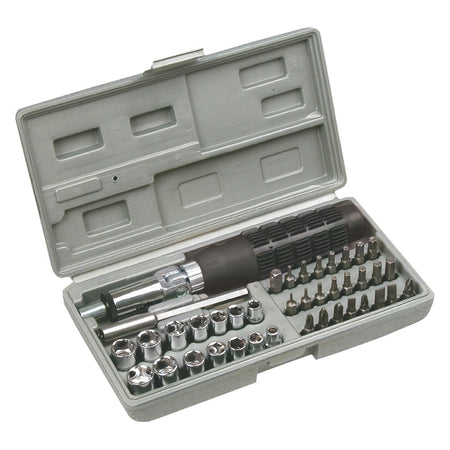 Set Avvitamento Con Inserti E Bussole Set 40 Pz - Toptools