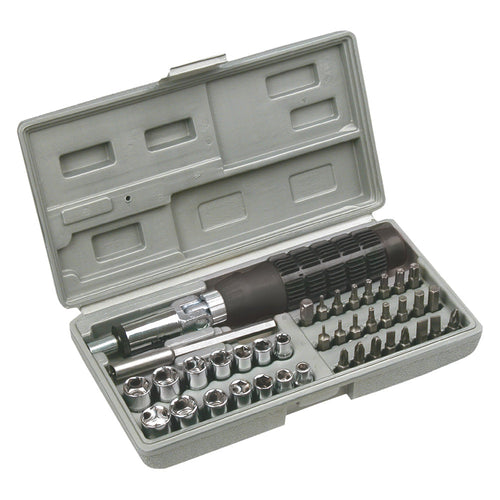 Set Avvitamento Con Inserti E Bussole Set 40 Pz - Toptools