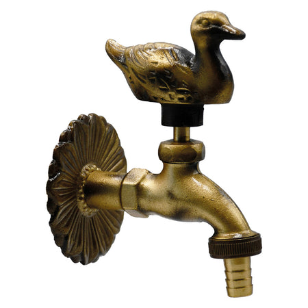 Rubinetto Ornamentale 'Anatra' 1/2 Con Maniglia E Rosone - Lif