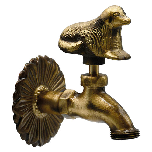 Rubinetto Ornamentale 'Cane' 1/2 Con Maniglia E Rosone - Lif