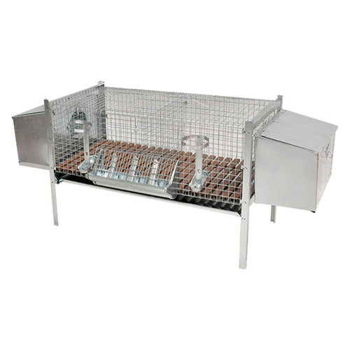 Gabbia Conigli Due Fattrici Cm 100 X 50 Xh 70 - Mg Gabbie