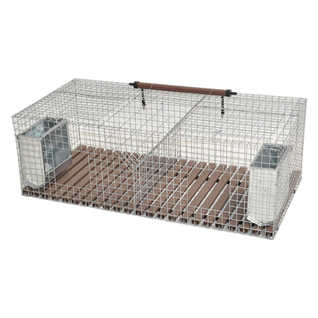 Gabbia Conigli Fattrici 2 Fori - Cm 100 X 50 X H 34 - Mg Gabbie