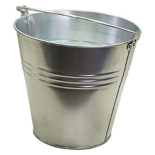 Secchio In Lamiera Zincata Lt. 10 (Ø 26 X H.23 Cm) - Kasart