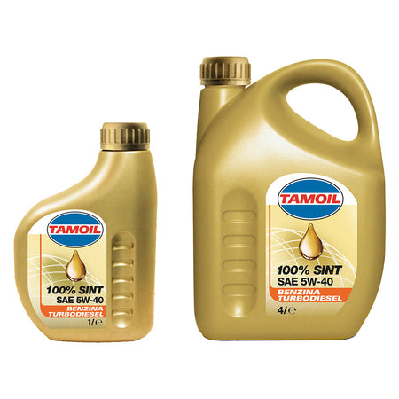 Olio Motore Per Autovetture 'Tamoil 100% Sint' 5W40 - Lt. 1- 12 Pezzi - Tamoil