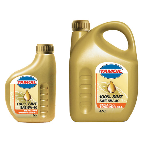 Olio Motore Per Autovetture 'Tamoil 100% Sint' 5W40 - Lt. 1- 12 Pezzi - Tamoil