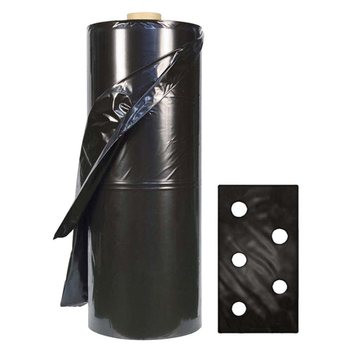 Telo Per Pacciamatura Fori Sfalsati 100 Mt -Dist.Fori 30/30 Cm (Rotolo) - Lif