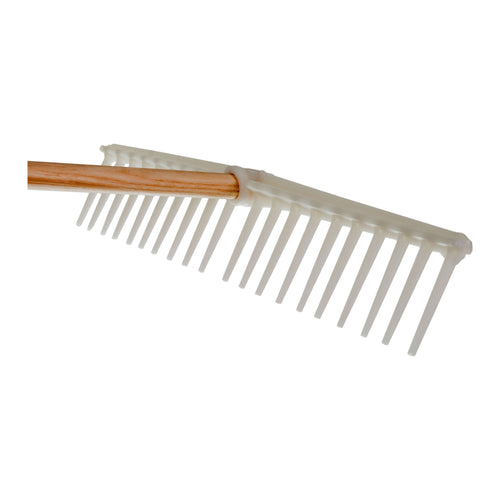 Rastrello Per Erba 20 Denti - Colore Bianco