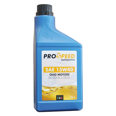Olio Motore Per Autovetture Sae 15W40 - Lt. 1- 12 Pezzi - Prospeed