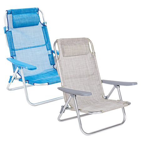 Spiaggina Con Braccioli 'Gabicce' Telo Grigio - Lif