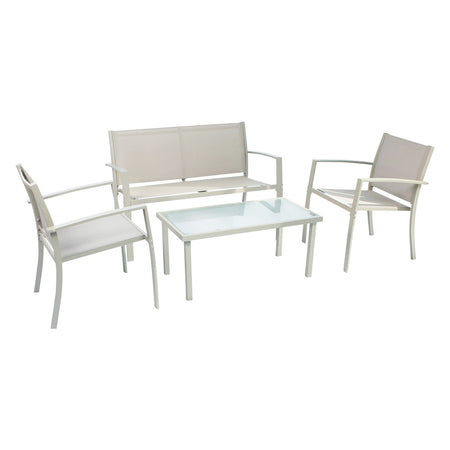 Set Giardino In Acciaio 'Scarlino' Colore Tortora - Lif