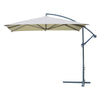 Ombrellone Quadro Da Giardino Decentrato A Braccio Mt 3 X 3 - Colore Ecru' - Lif