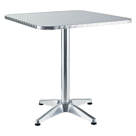 Tavolo In Alluminio Quadro Cm 60 X 60 X H 70 - Lif