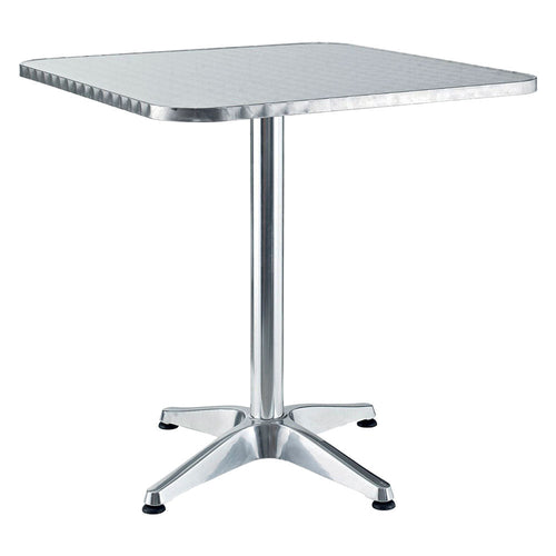 Tavolo In Alluminio Quadro Cm 60 X 60 X H 70 - Lif