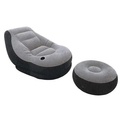 Poltroncina Airbed 'Lounge' Con Pouff Cm 99 X 130 X 76 - Intex
