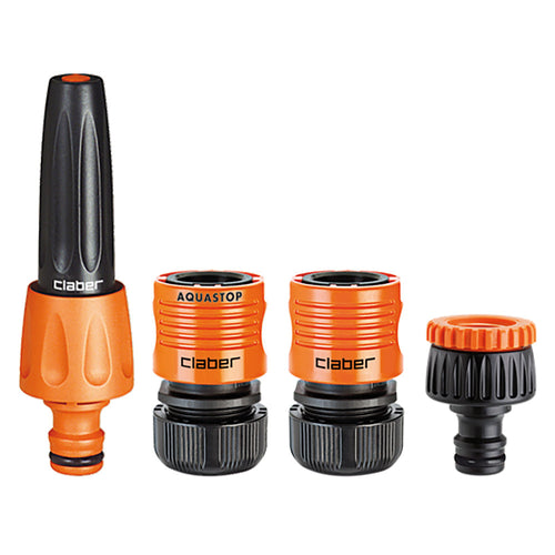 Lancia E Raccordi Rapidi In Set Art. 8827 - 4 Pezzi Blister - Claber