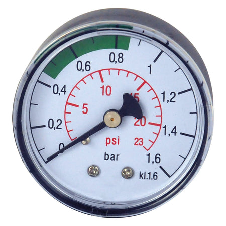 Manometro Per Pompa Camera D'Aria Attacco Inferiore 1/8