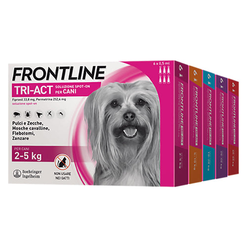 Antiparassitario 'Frontline Tri-Act' Cani 5/10 Kg - 3 Pipette Ml 1 - Frontline