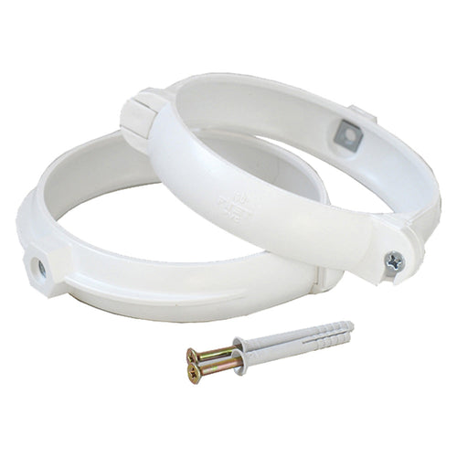 Coppia Staffe Fermatubo Per Aerazione Canalizzata Ø Mm. 100 - La Ventilazione