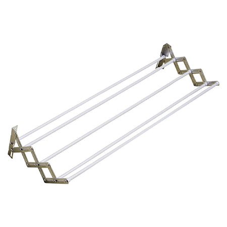 Stendibiancheria Estensibile A Parete Lunghezza Cm. 100 - Capacitã?E Mt. 5- 6 Pezzi