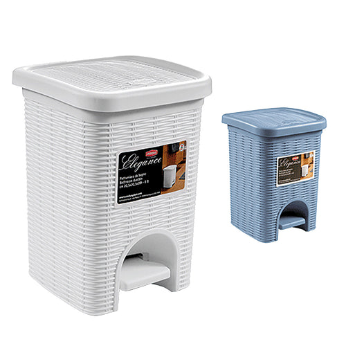 Pattumiera A Pedale 'Elegance' Lt. 6 - Col. Tortora - Stefanplast