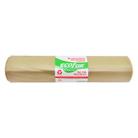 Sacchi Polietilene Nettezza Urbana 'Extra Strong' Cm 90 X 120 Cf.6 Pz - Lt.150 Ambra