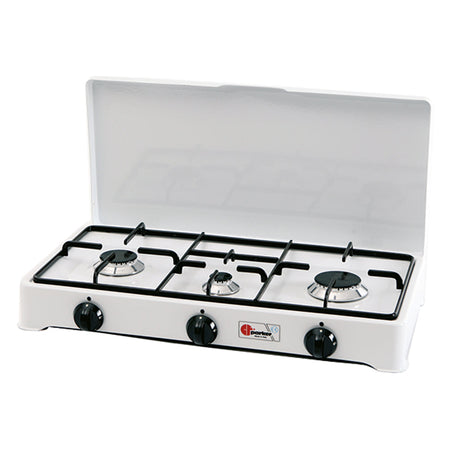 Fornello A Gas 3 Fuochi Mod. 5328 Cgp - Cm 58 X 28 X H 10 - Parker